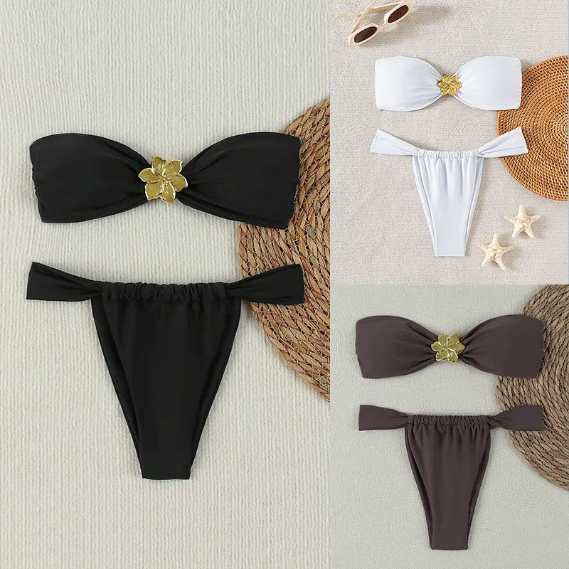 Golden Bloom Bikini
